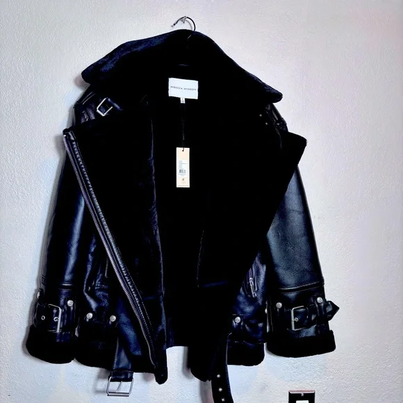 Rebecca Minkoff Black Faux Fur Jacket - Picture 10 of 11